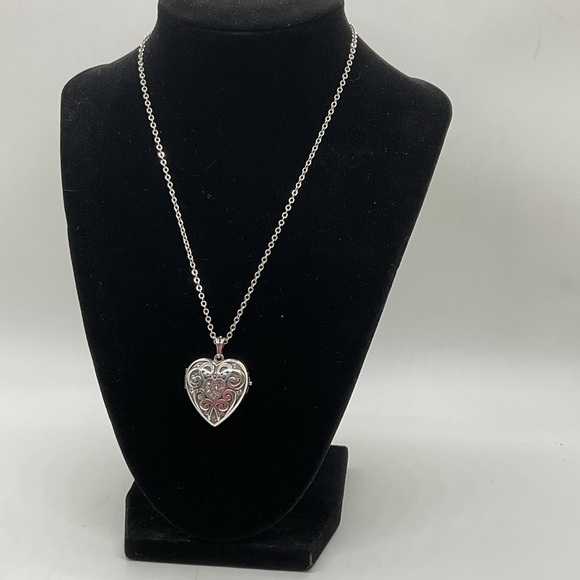 Brighton Jewelry - Brighton Sweet Memory Silver Plated Heart Locket Necklace
